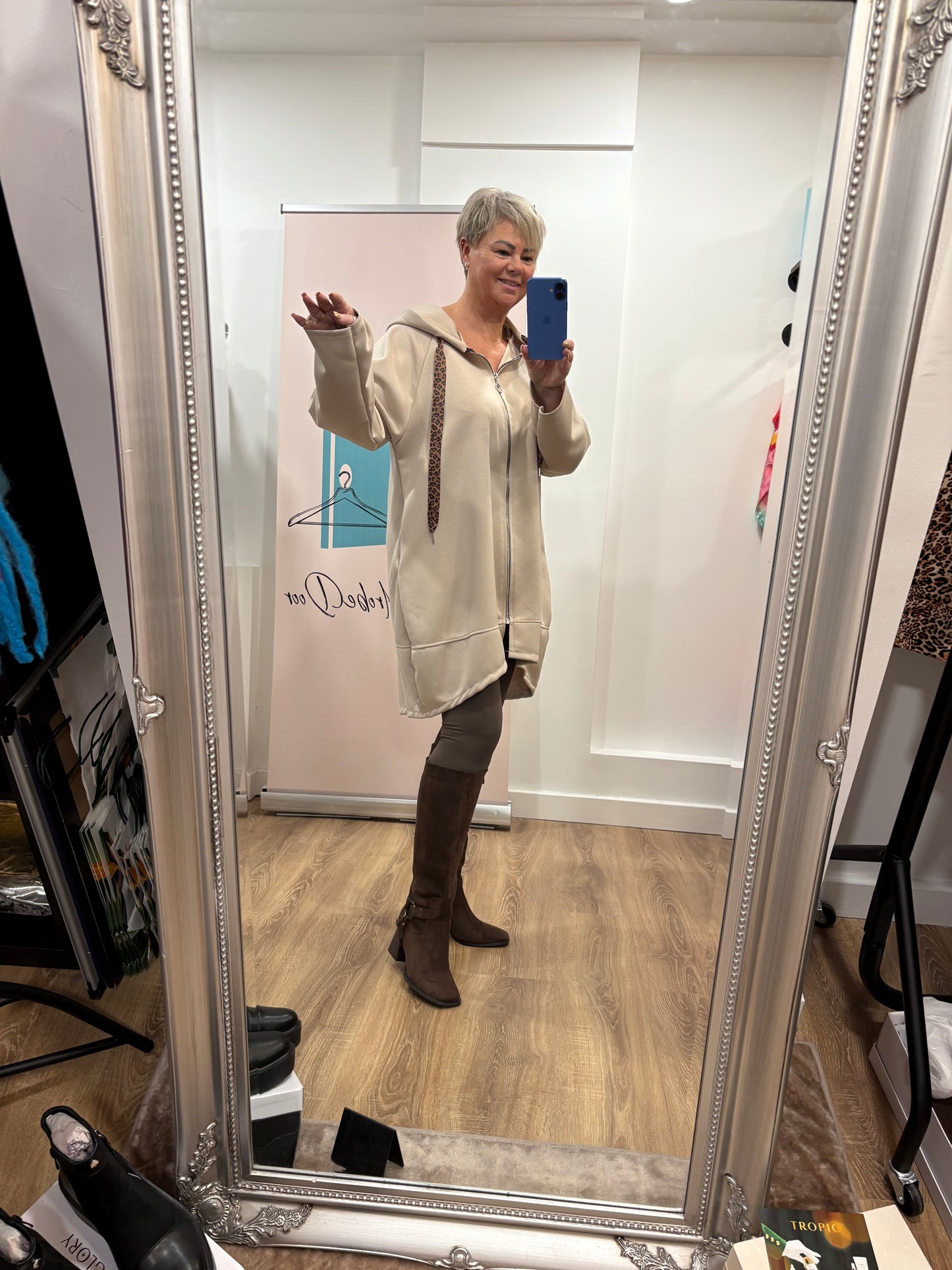 Zip-up Hooded Sweatshirt Jacket