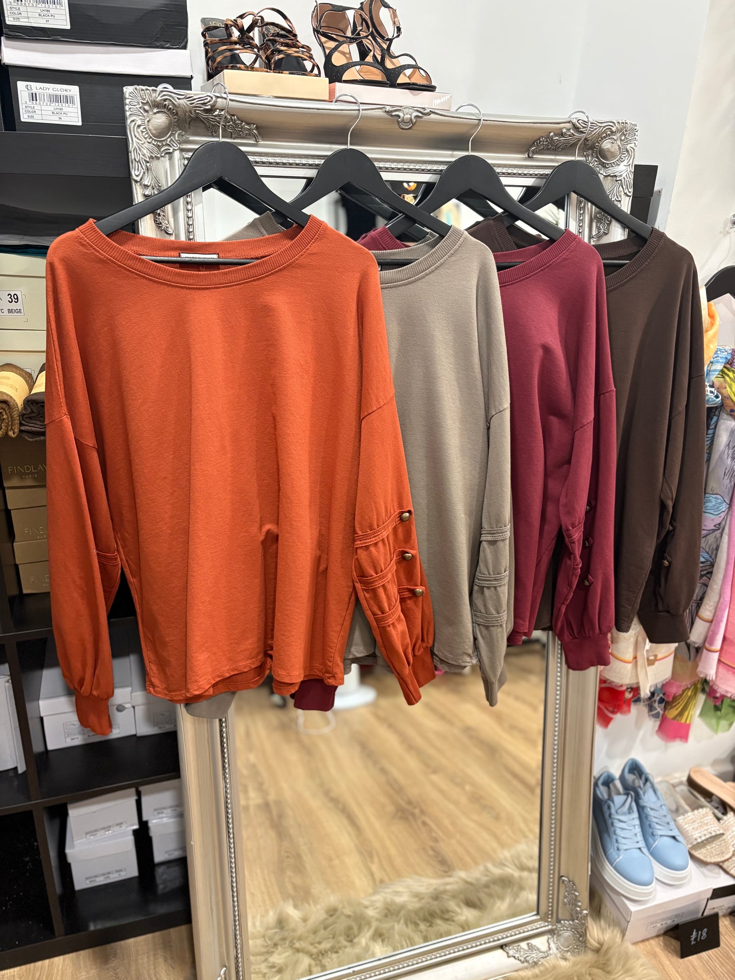 Military Sleeve Sweatshirt