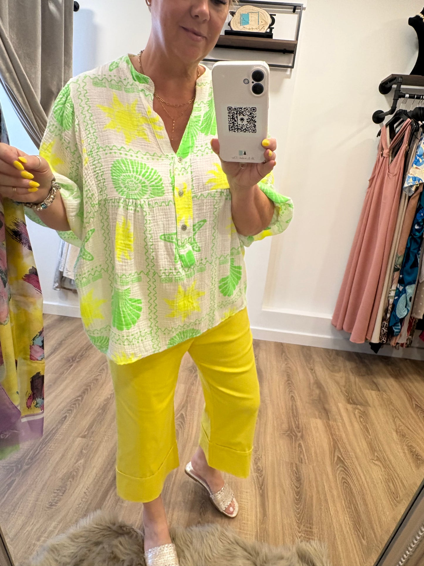 Cheesecloth Seaside Smock Shirt