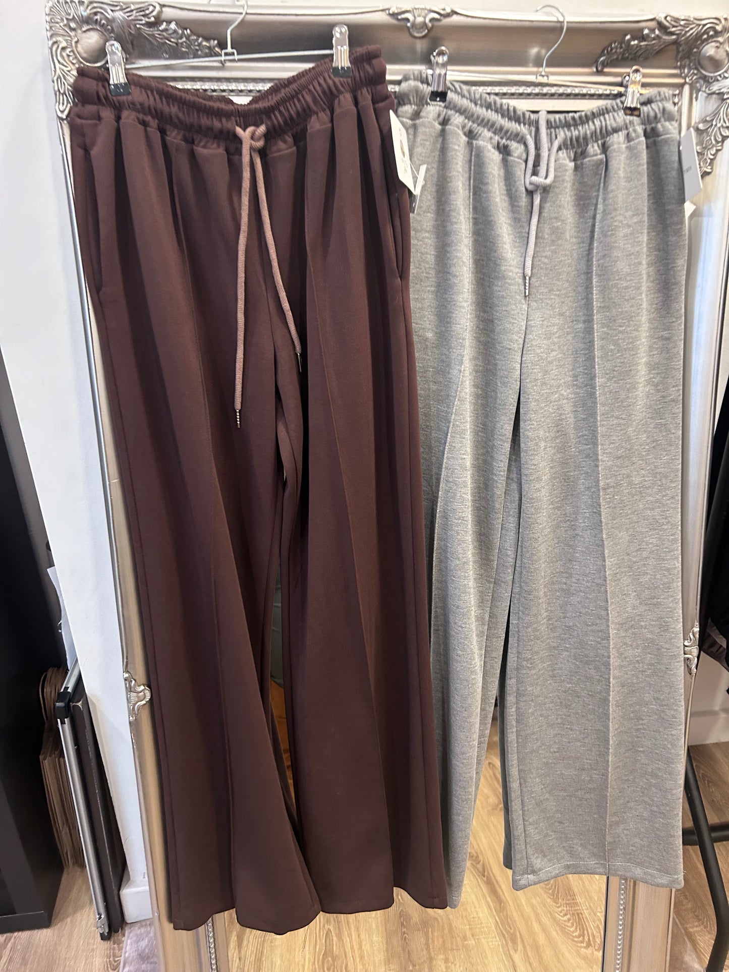 Smart Seam Front Wide Leg Joggers