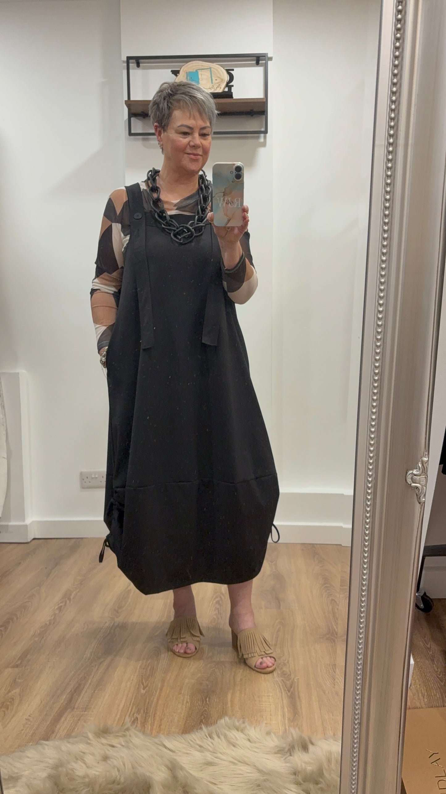 Dungaree Cocoon Dress