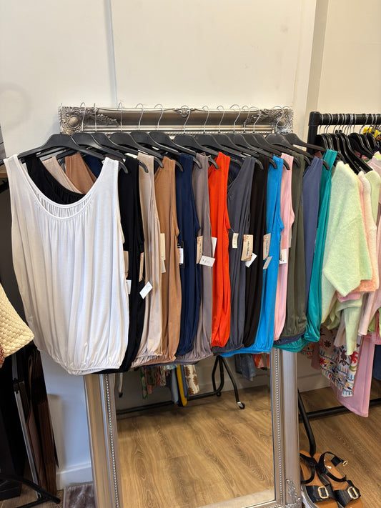 Elasticated Hem Vest