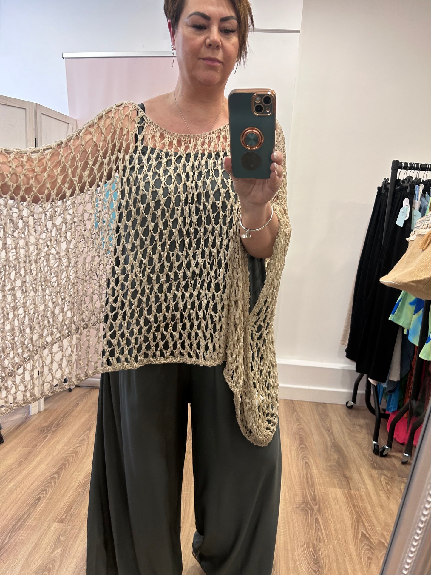 Open Weave Poncho