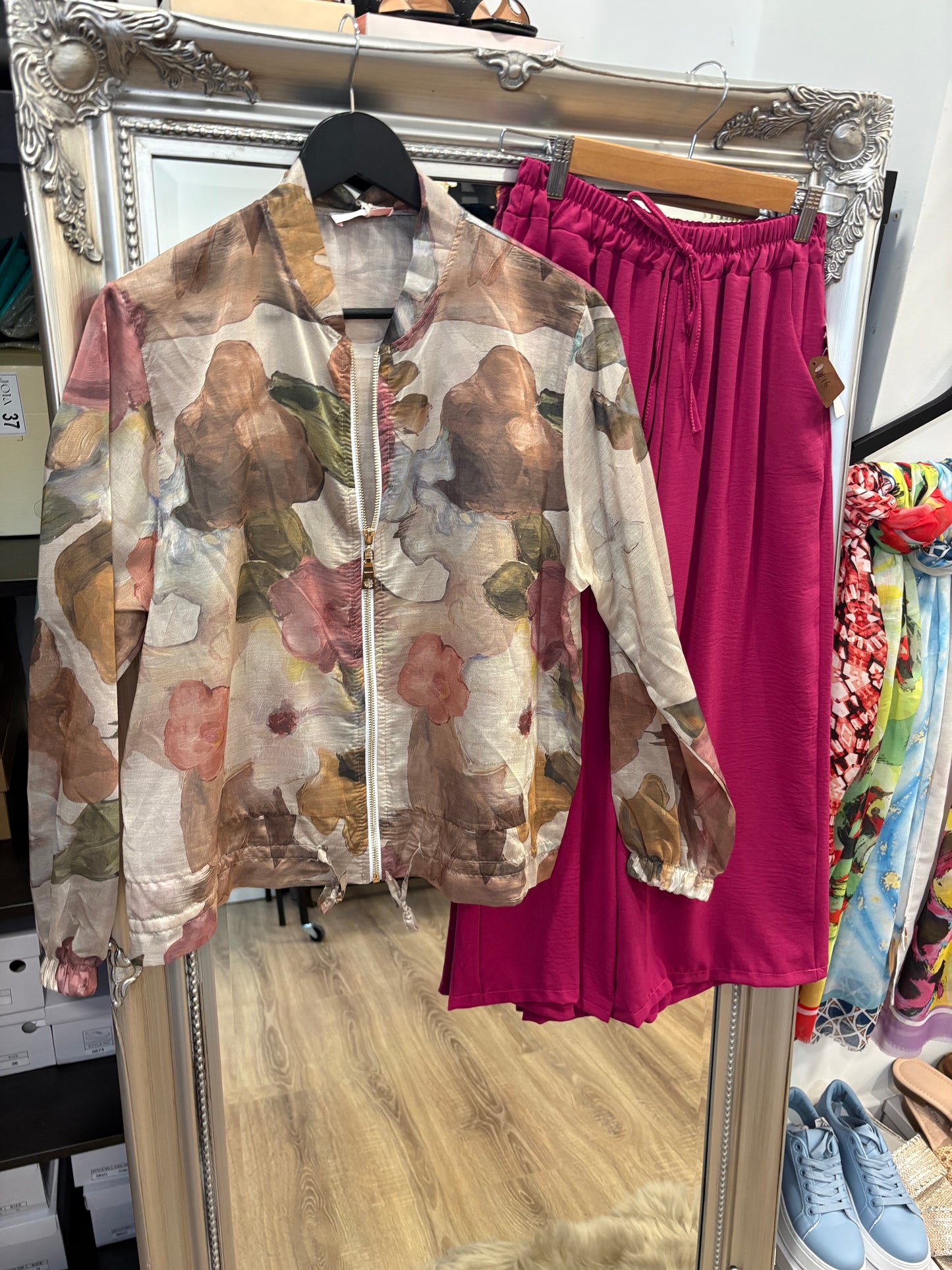 Chiffon Design Lightweight Bomber Jacket