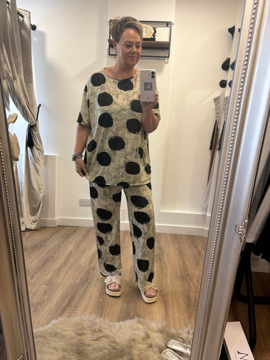 Slinky, Stretch Trouser Set - Spot