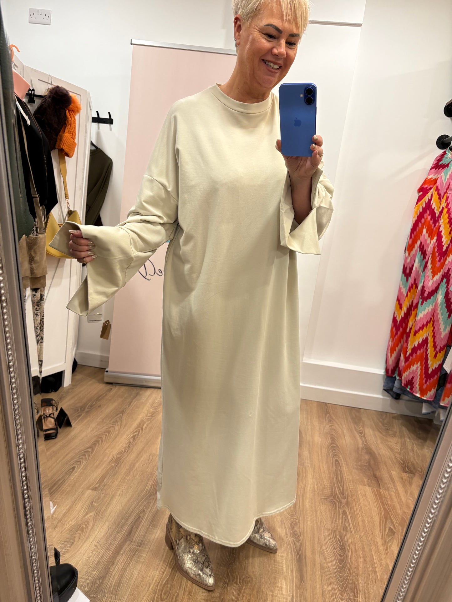 Long Sleeve Sweatshirt Dress