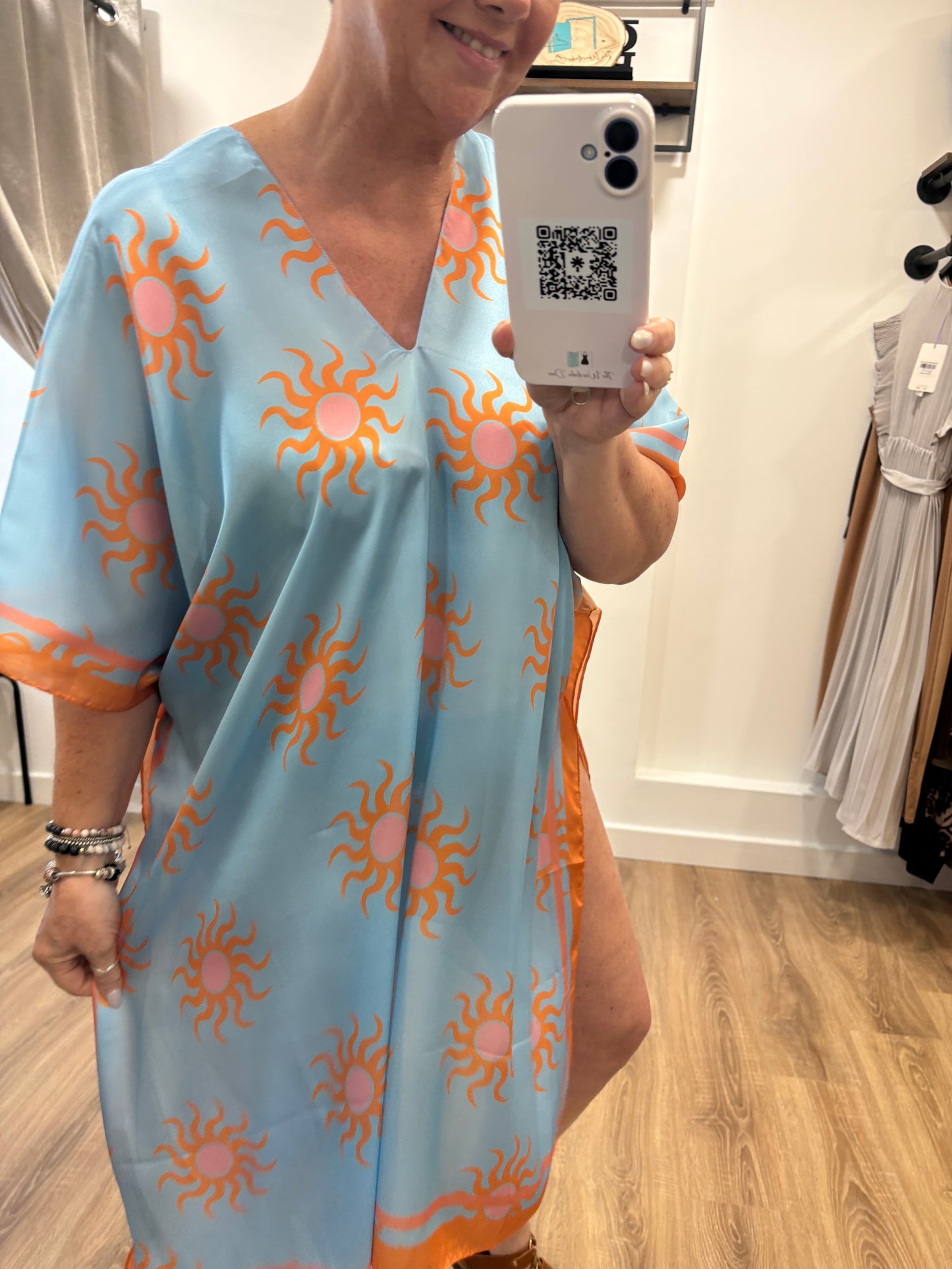 Sun Print Silk kaftan