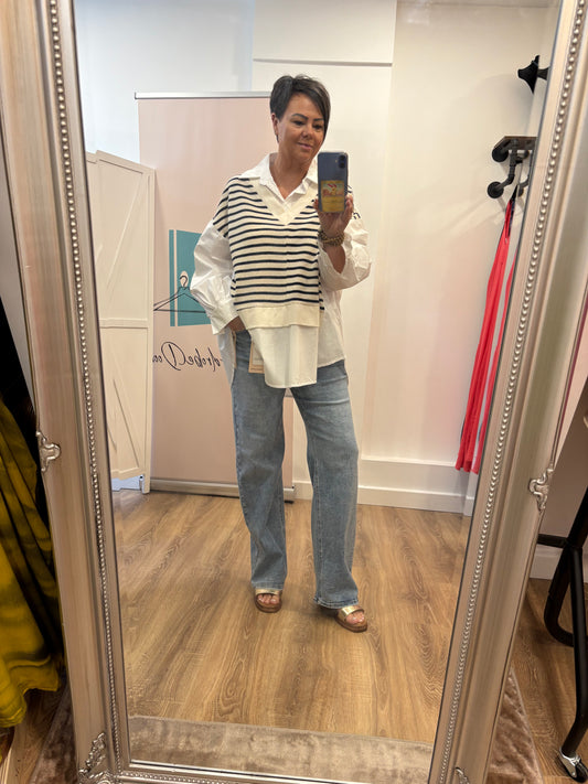 Oversized Shirt Tank Top