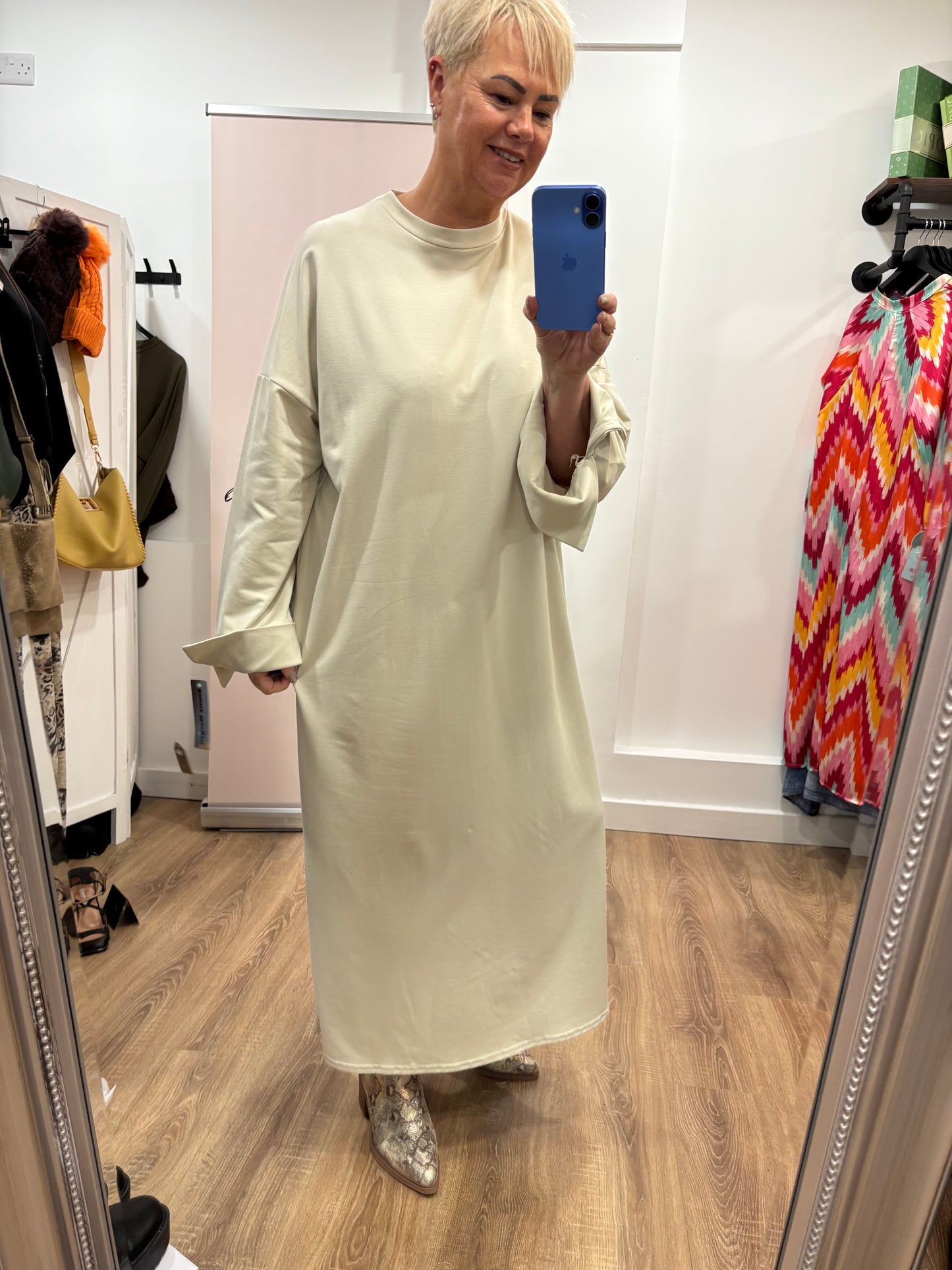 Long Sleeve Sweatshirt Dress