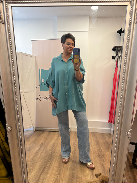 Oversized Cheesecloth Shirt