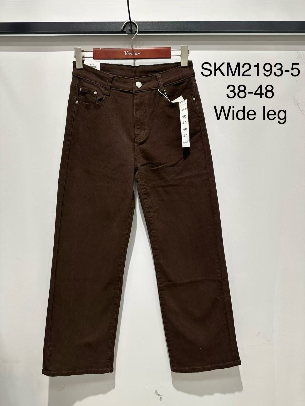 Chocolate Brown, wide leg jeans