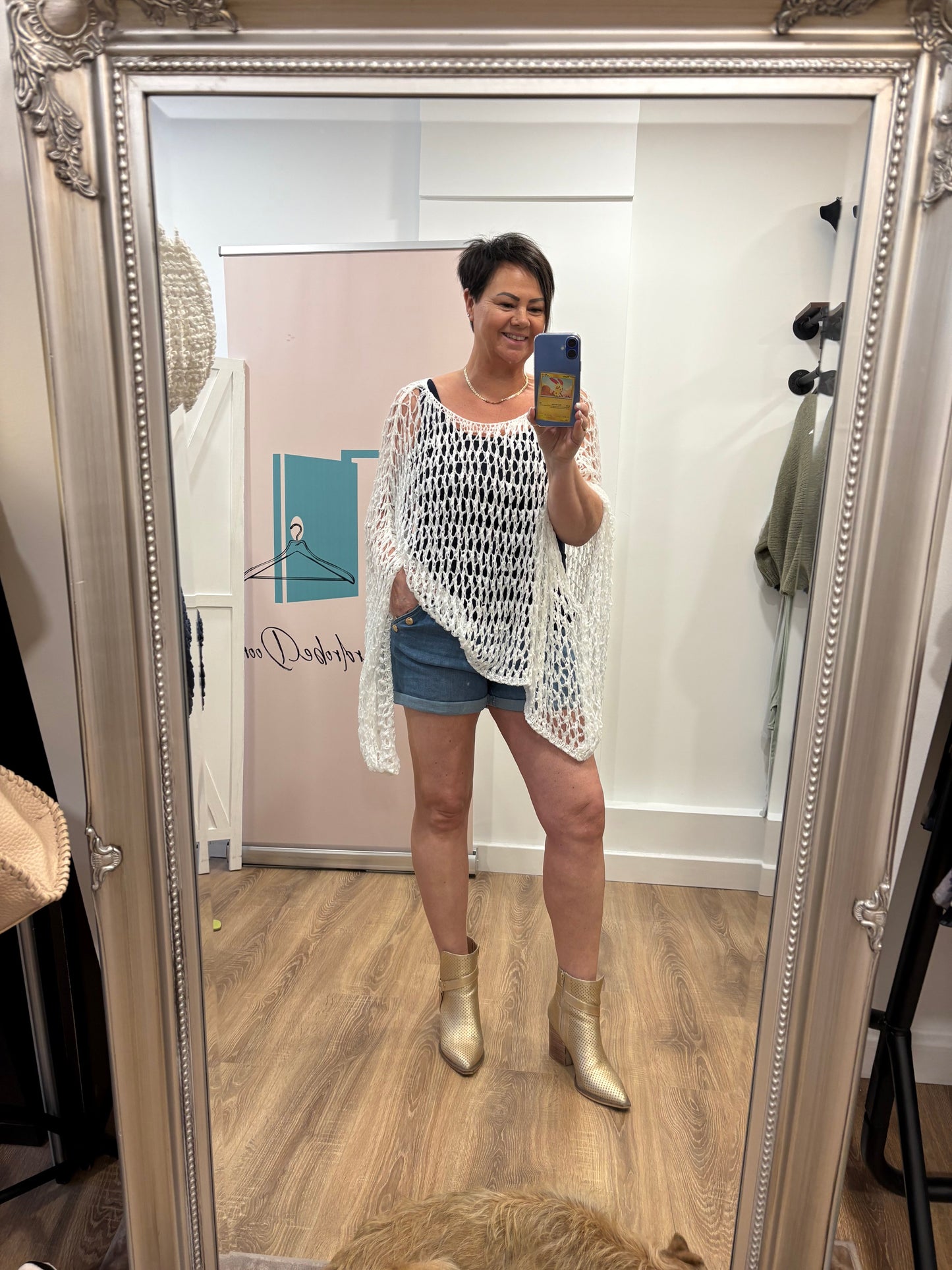 Stretch Denim Shorts