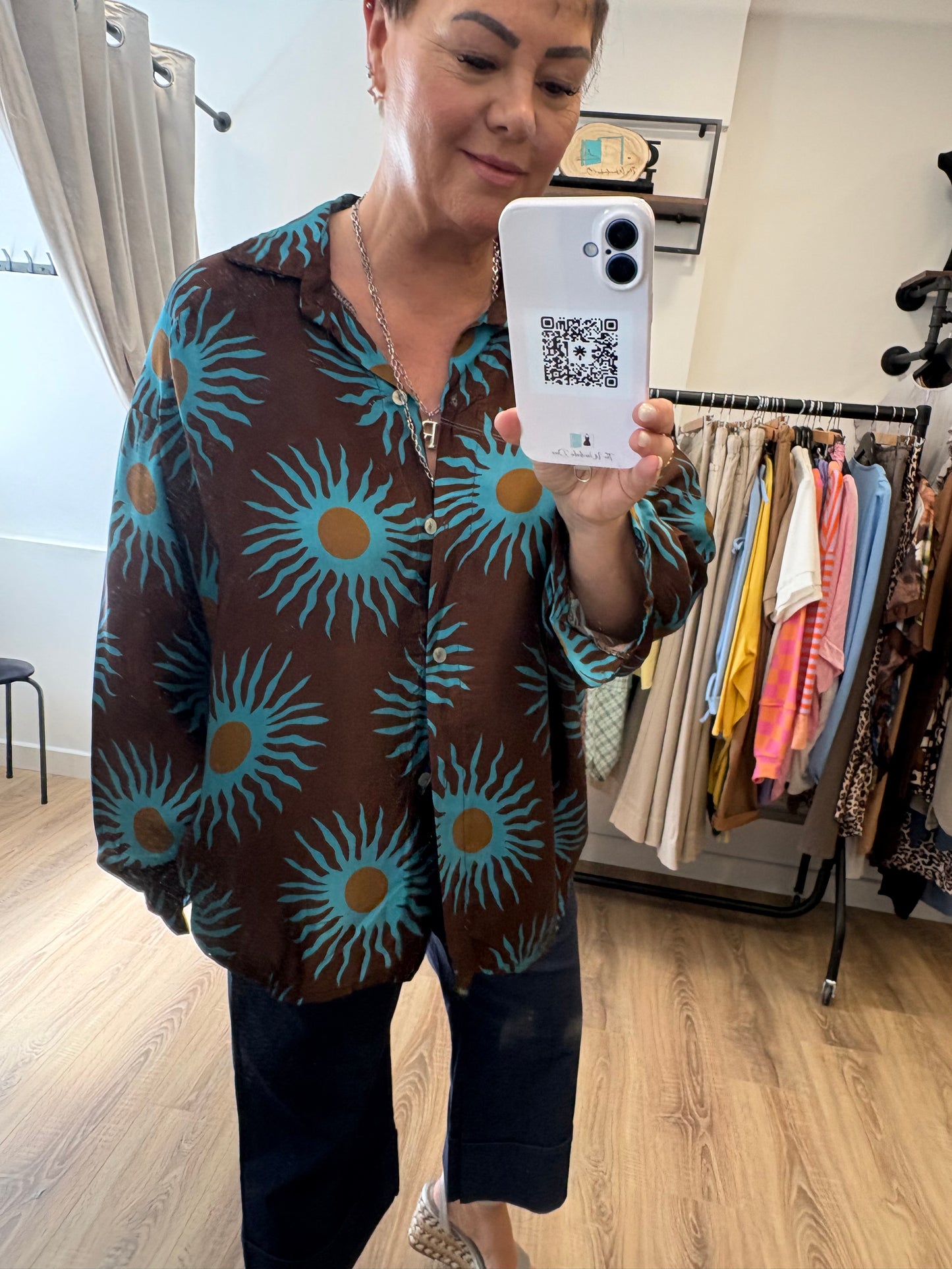 Sun Print, Oversized Shirt