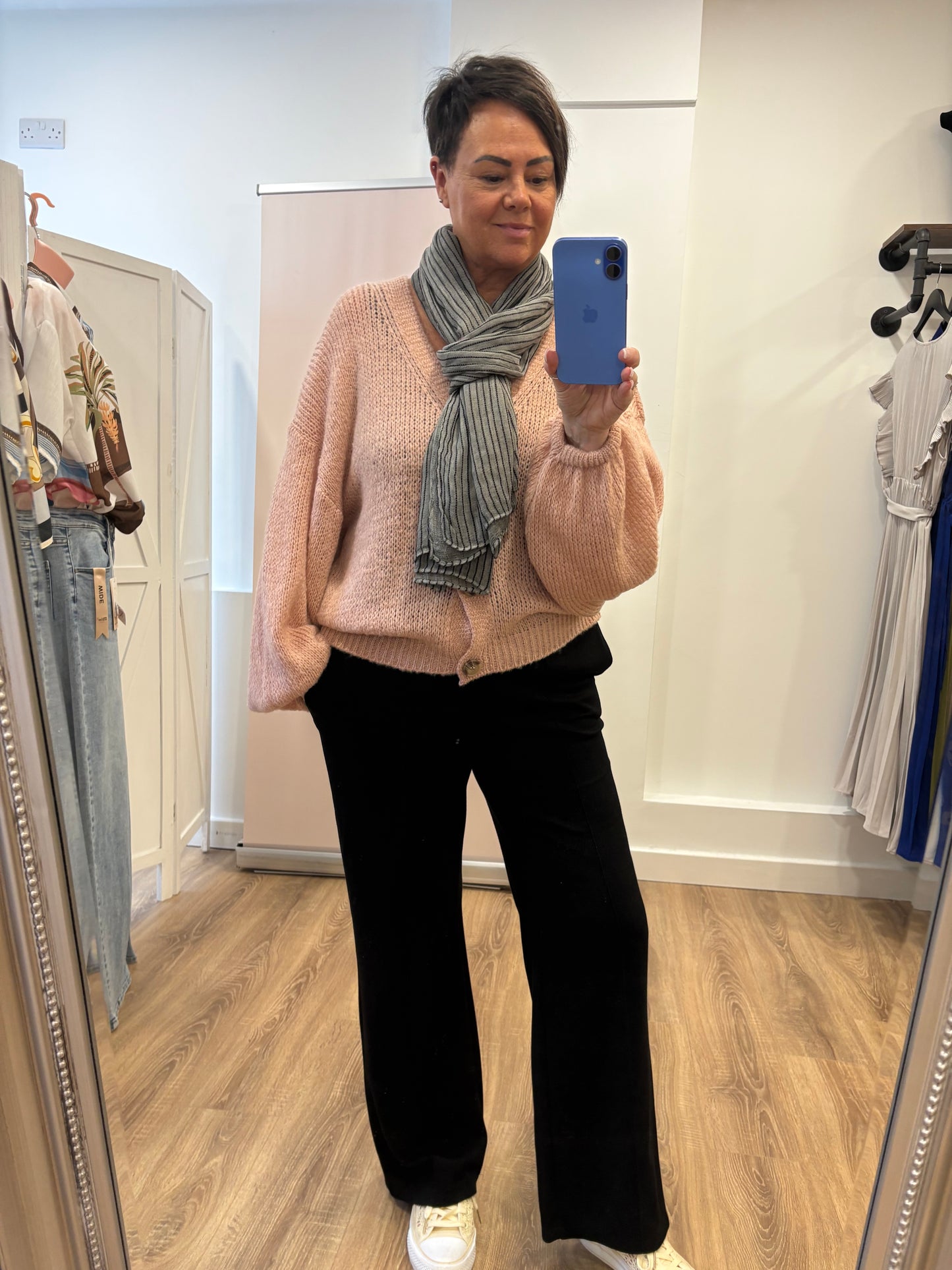 Balloon Sleeve Slouch Cardigan