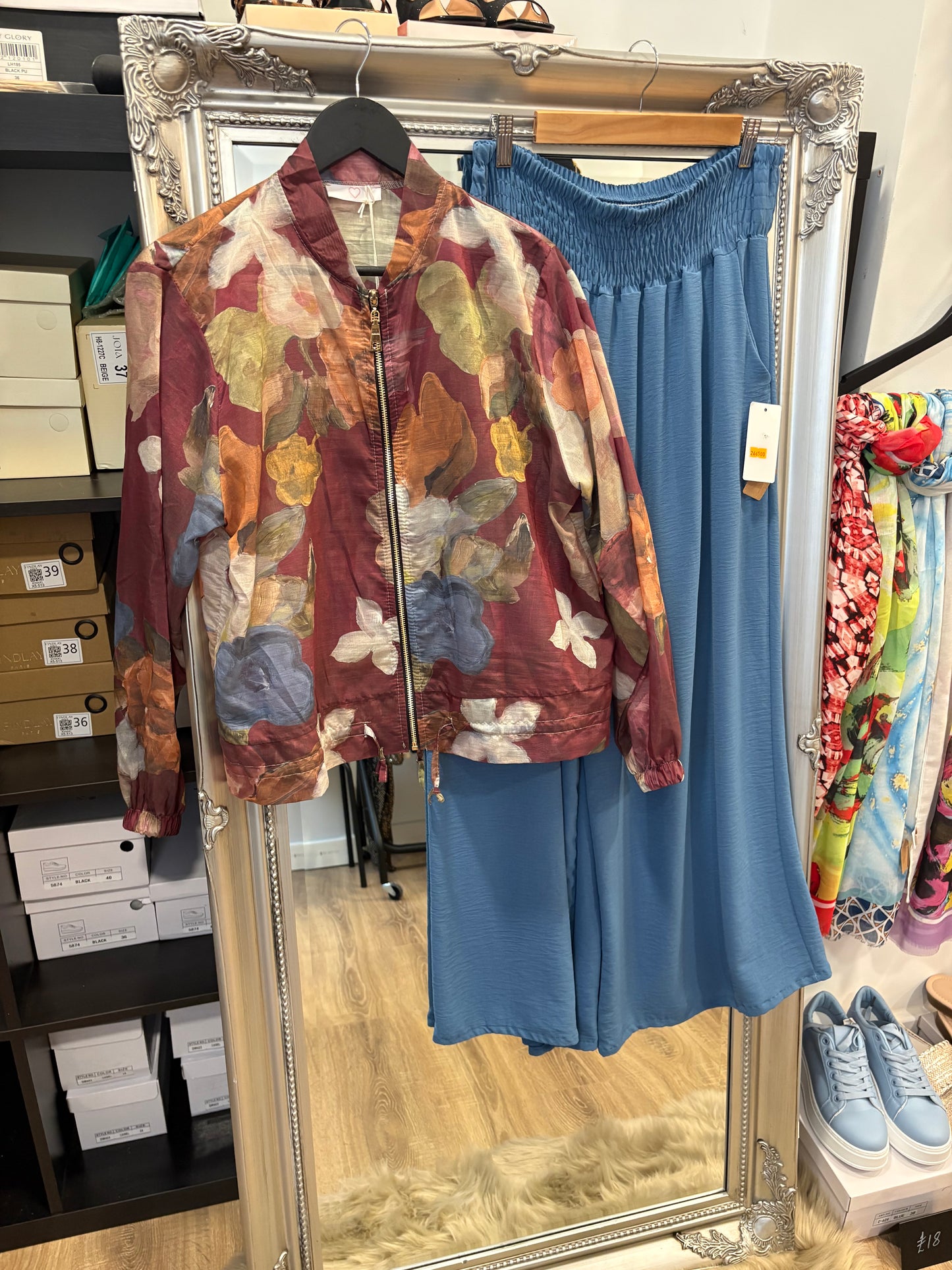 Chiffon Design Lightweight Bomber Jacket