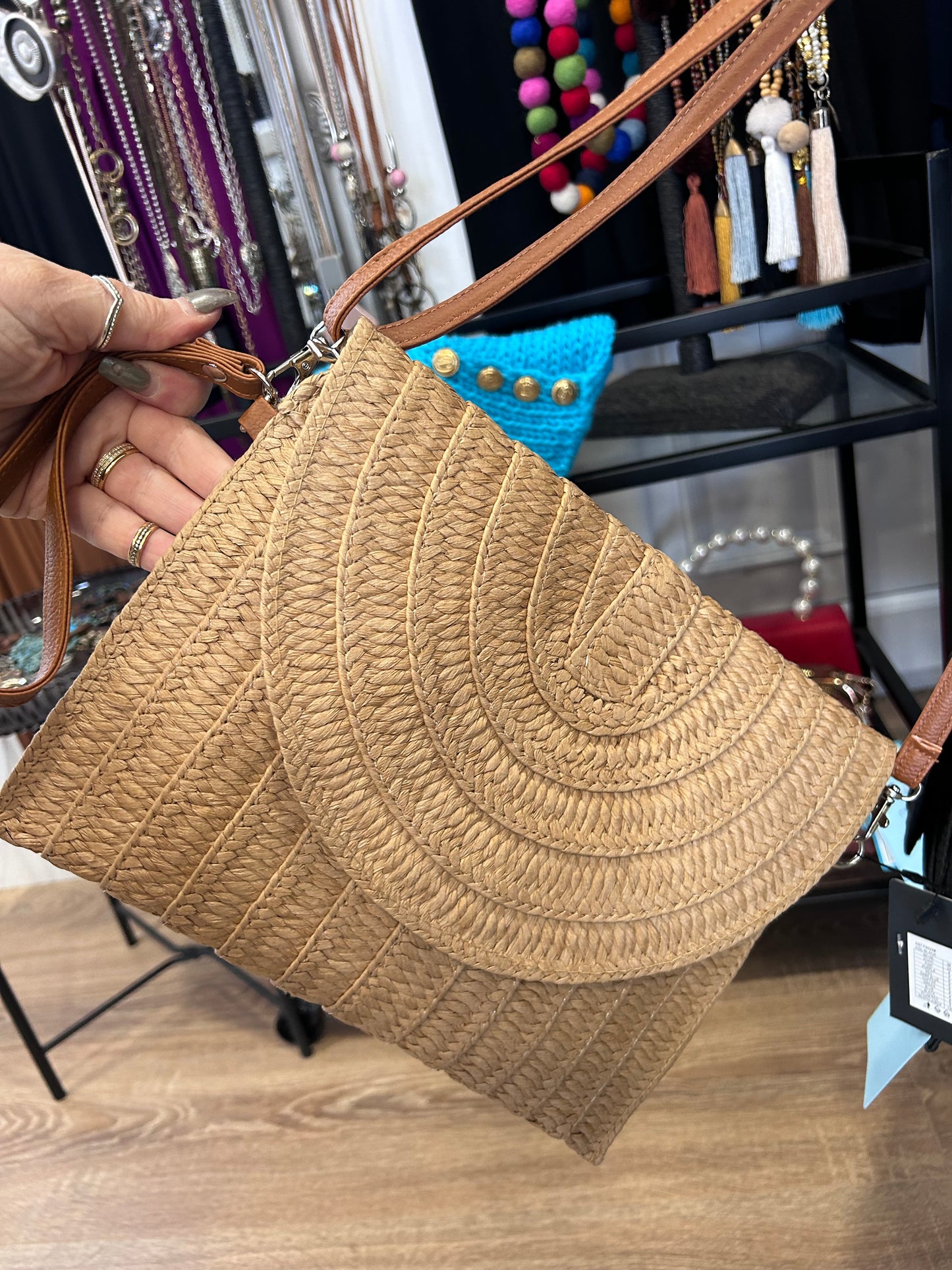 Rattan Clutch Bag