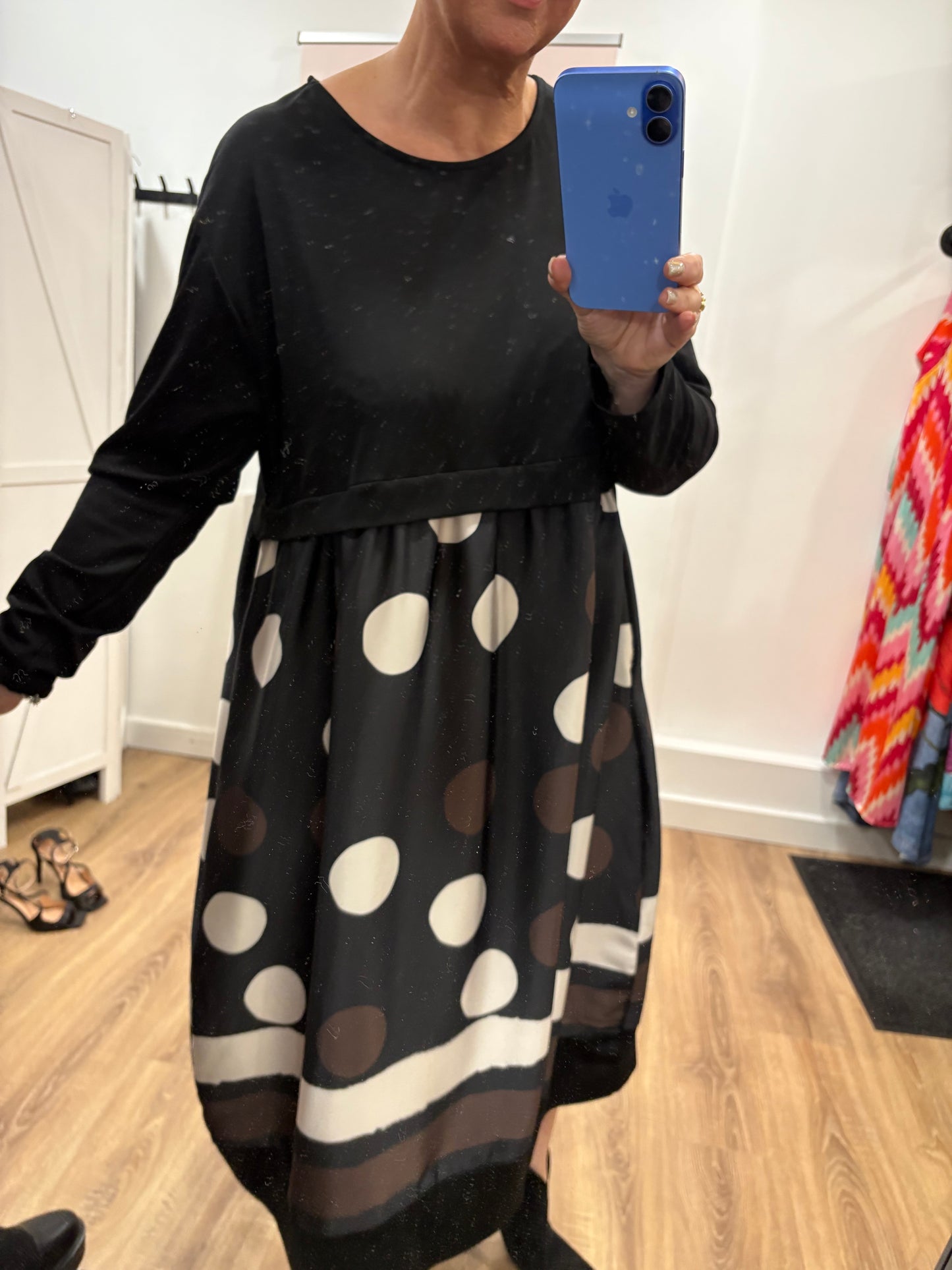 Pattern Skirt Midaxi Dress