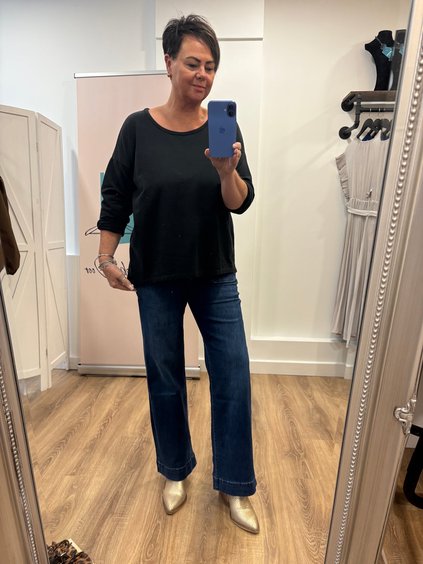 Plain, Curved Hem Sweatshirt