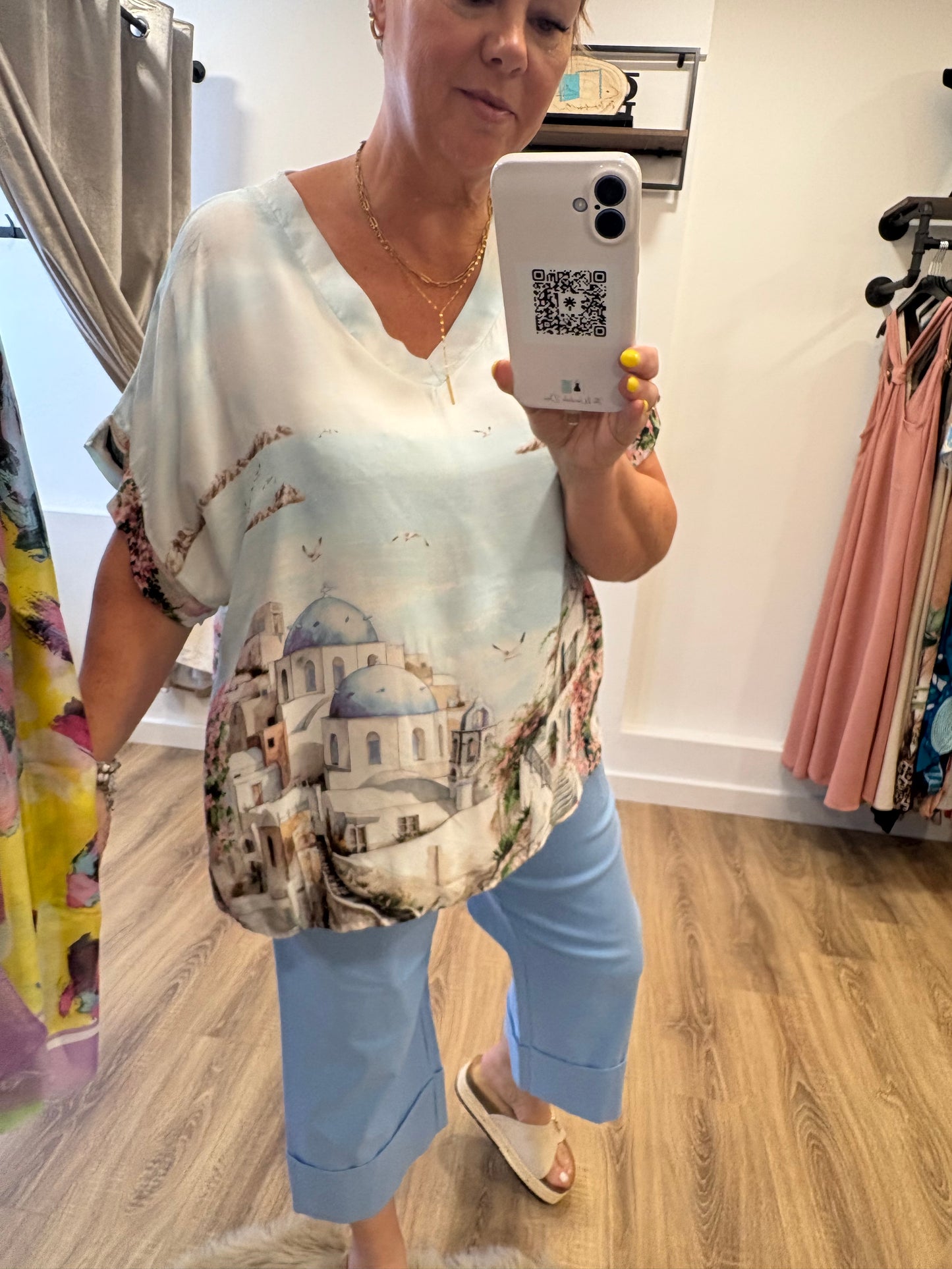V Neck Design Blouse