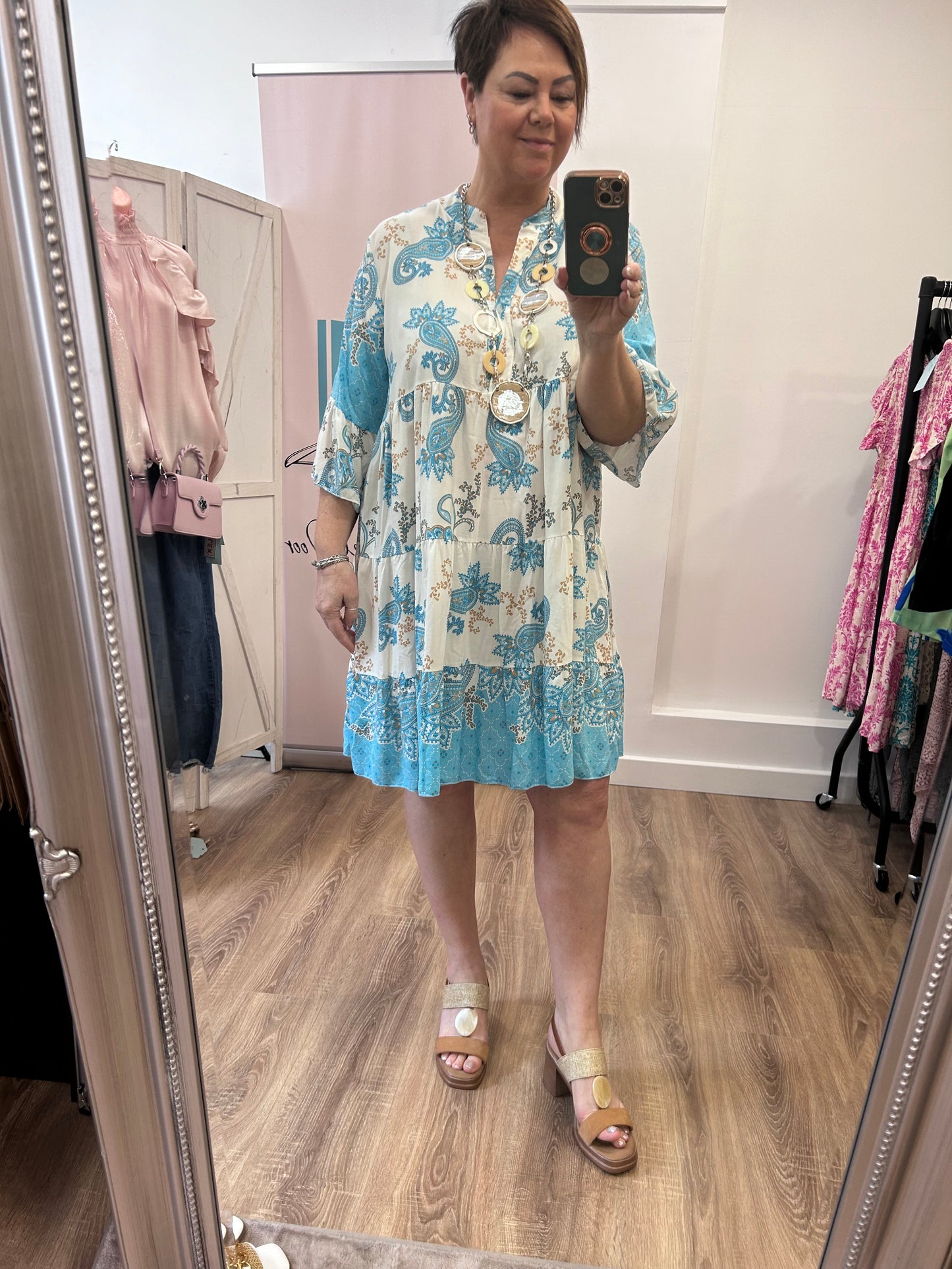 Paisley Smock Dress