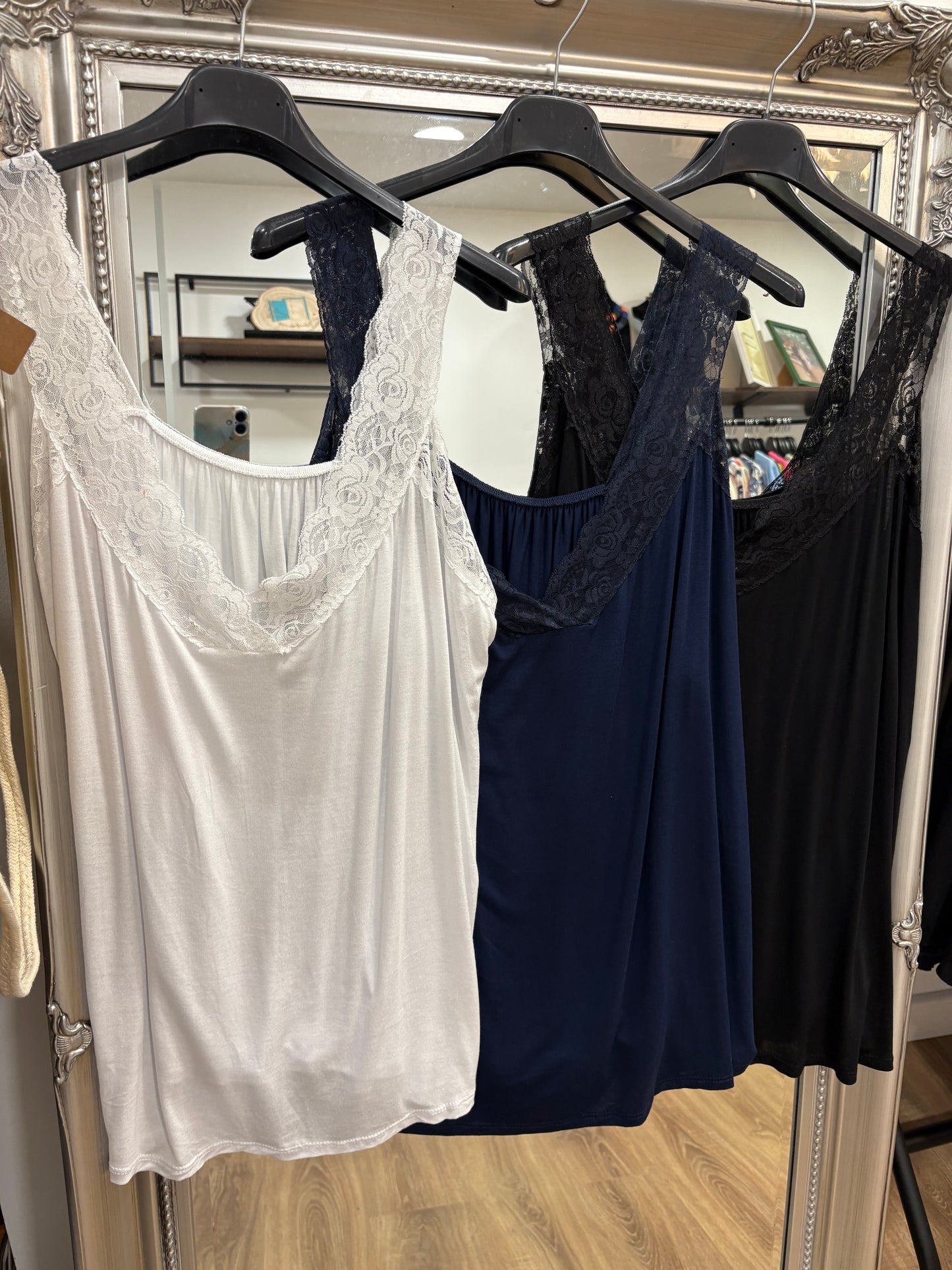 Lightweight, Lace Vest Top