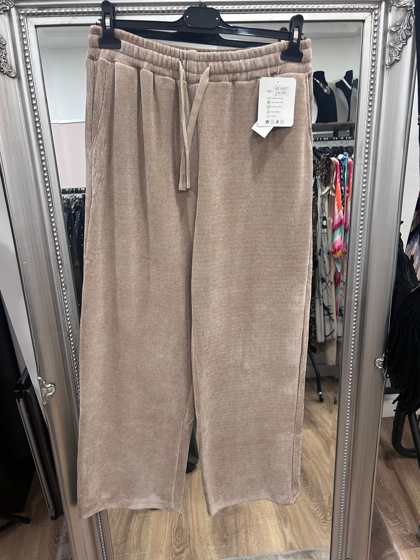 Soft Cord Wide Leg Trouser