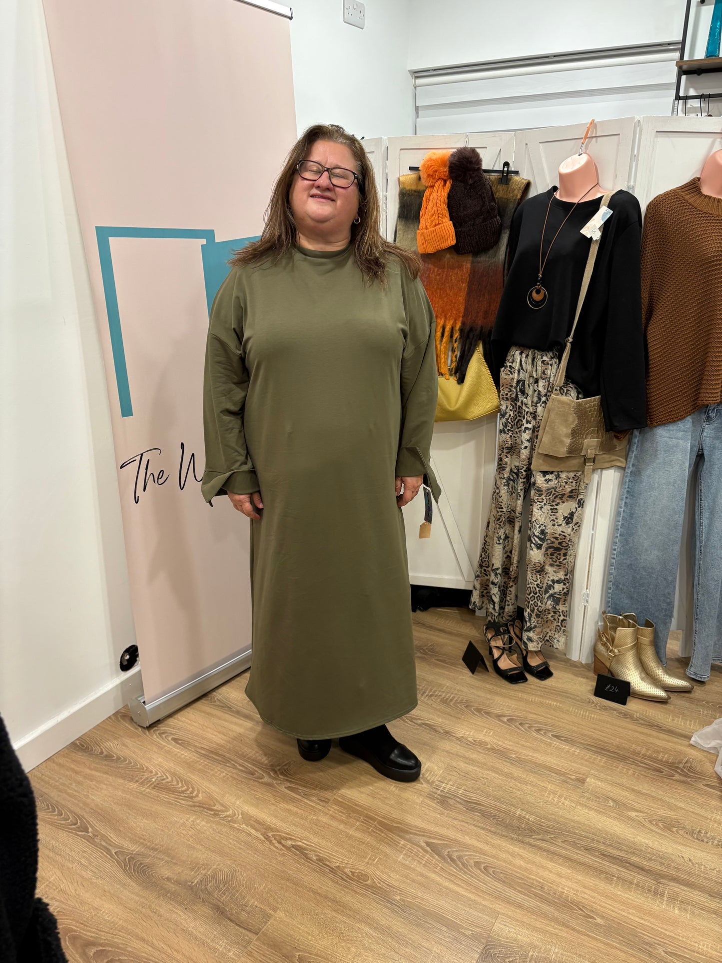 Long Sleeve Sweatshirt Dress