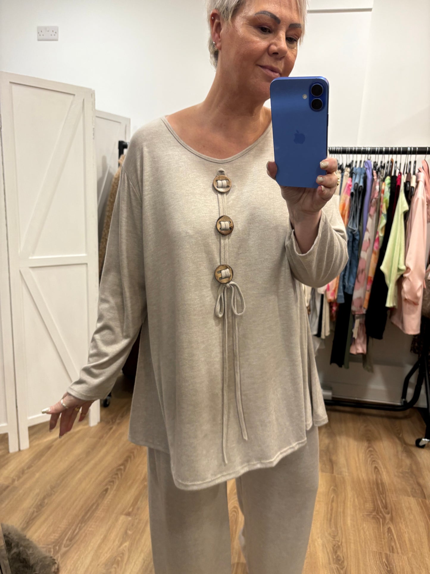 Wide Leg Loungewear Set