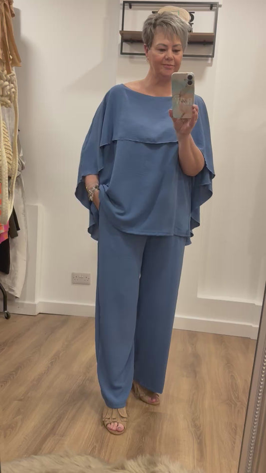 Cape Top and Trouser Co-ord